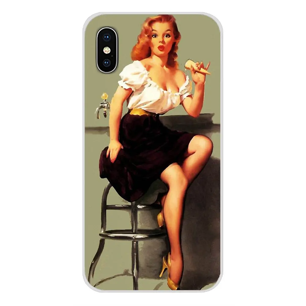 Аксессуары для девушек PinUp чехлы телефонов Huawei Mate Honor 4C 5C 5X 6X 7 7A 7C 8 9 10 8C 8X 20 Lite
