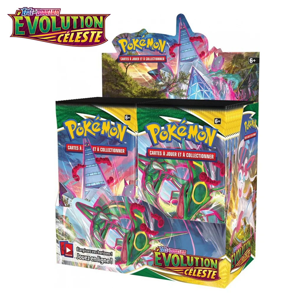 

2022 хит продаж, 360 шт. карт покемона, французский меч и щит, охлаждающие правления, развивающиеся небеса, Покемон, бустер, коробка, коллекционн...