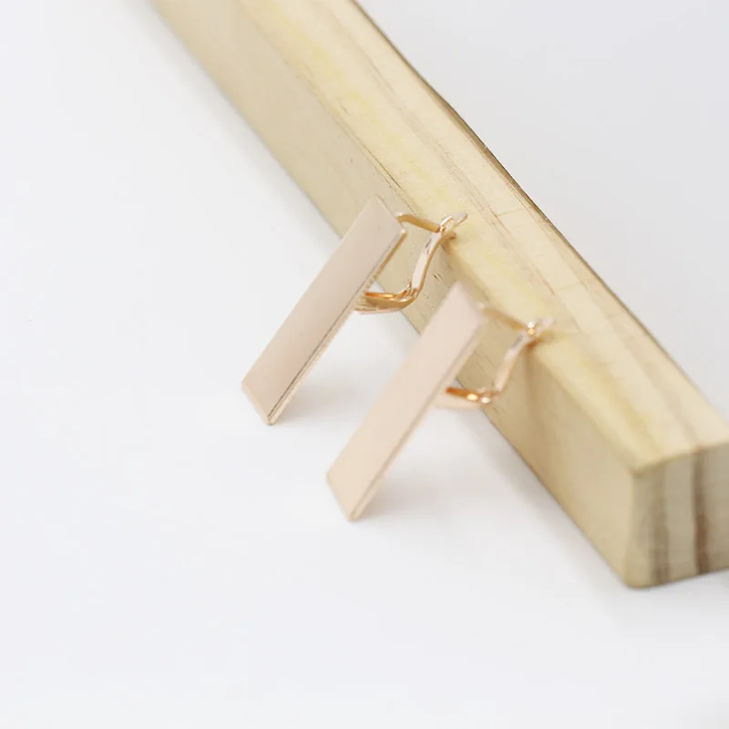 Серьги из розового золота 585 пробы с вырезами для гламурных женских свадебных