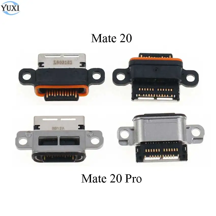 YuXi 2 шт. для Huawei Honor V20 P30 Pro Mate 20 20X Micro USB разъем подключения зарядного порта зарядная