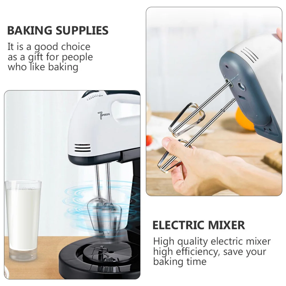

Electric Mixer Eggbeater Baking Gadget Frother for Home (White Plug)