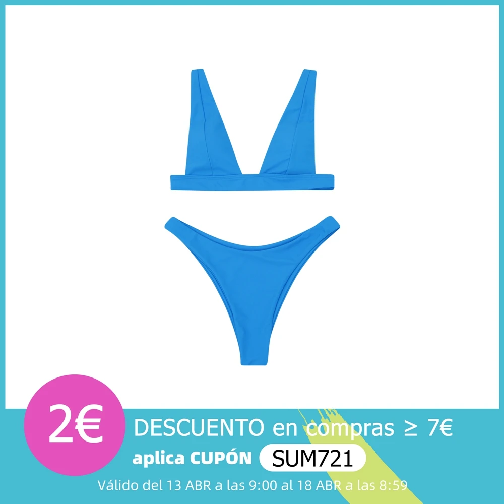 

New Sexy Bikini 2021 Solid Swimsuit Women Swimwear Push Up Bikini Set Brazilian Bathing Suit Summer Beach Wear Swimming Suit XL