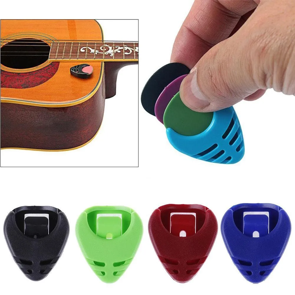 10 teilesatz farbe zufällig gitarre picks box durable gitarre fall material picks gitarre halter elektrische kunststoff akustische teile bo o4e3
