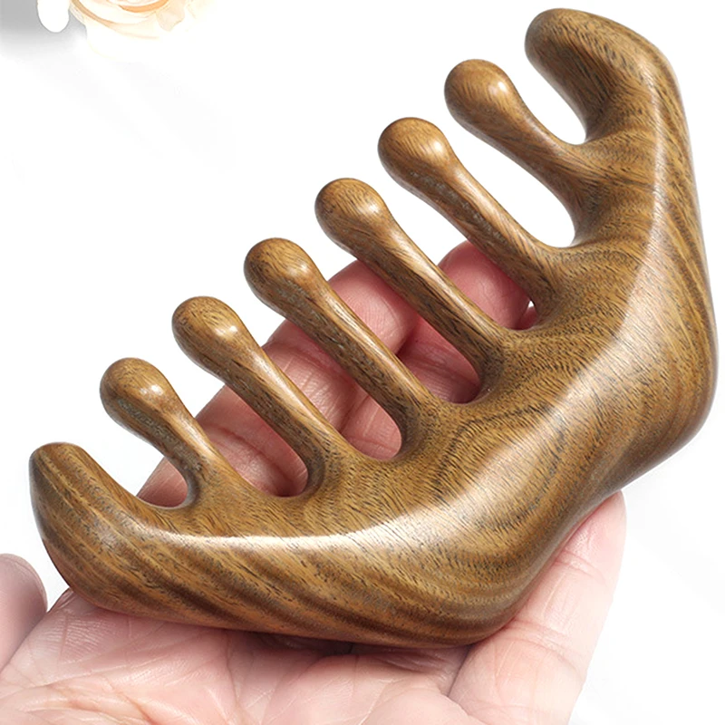 

Green Sandalwood Comb Wooden Hair Comb Comb Hair Care Wooden Brush Comb