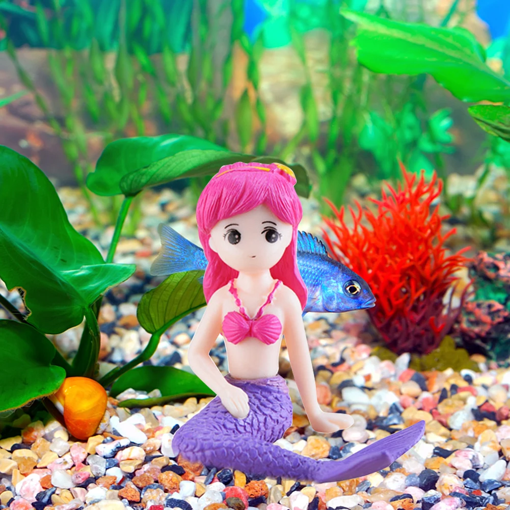 Милая Миниатюрная модель русалки украшение для торта Мультяшные Аниме фигурки