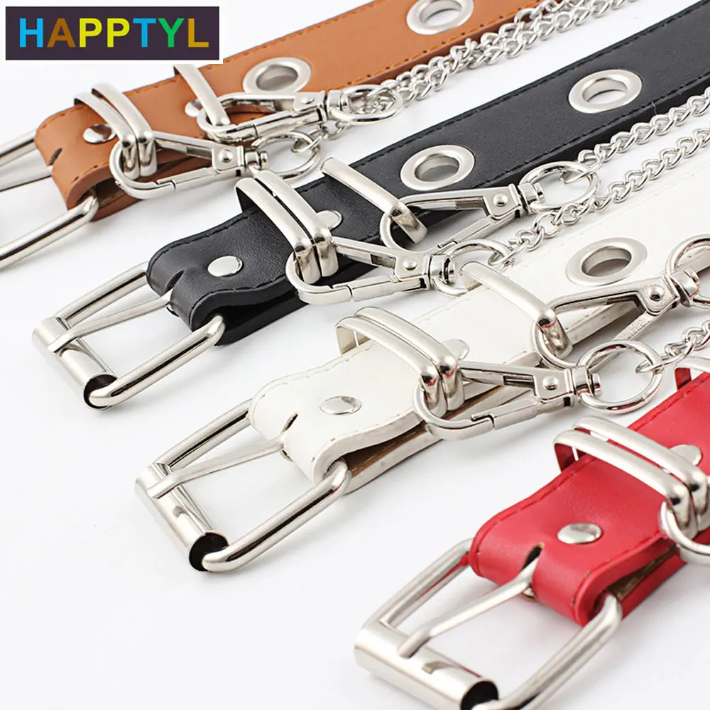 HAPPTYL 1 шт. ремни из искусственной кожи с дырками на талии для девушек и женщин