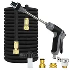 Расширяемый садовый шланг, шланг для мойки автомобилей высокого давления, гибкая пластиковая труба, с пенным распылителем для чайника, 2021