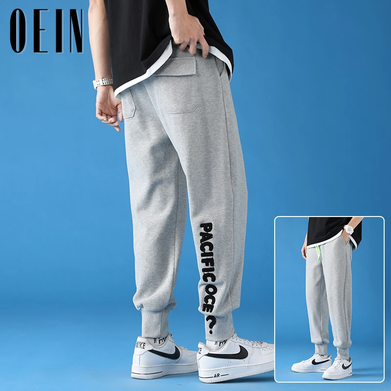 OEIN Streetwear Solid Pants Men Joggers 2021 Man Casual Straight Harem Pants Men Korean Hip Hop Track Pants Plus Size Sweatpants