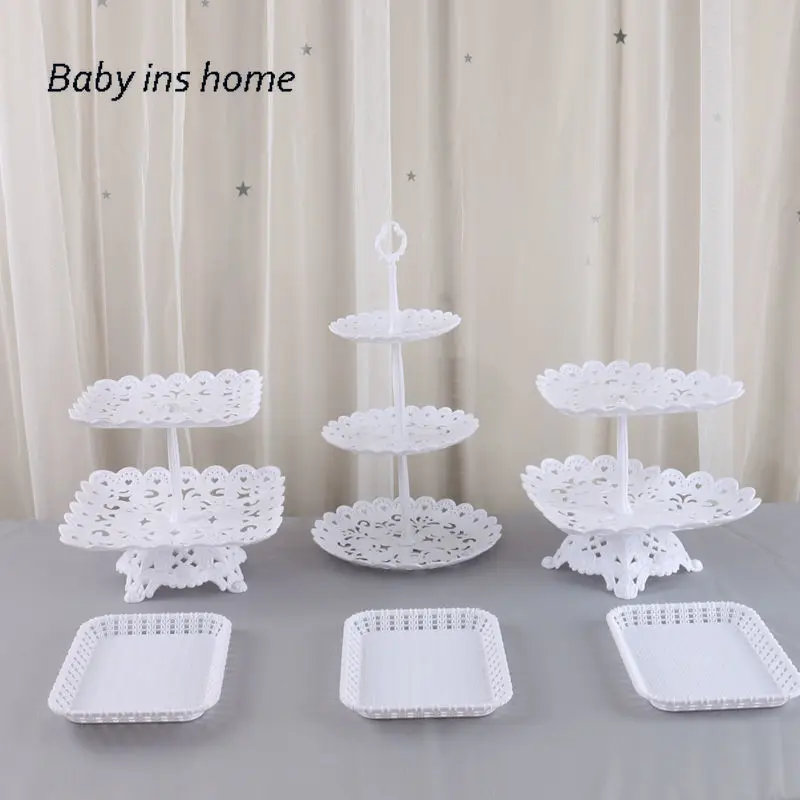 Европейский лоток для праздника вечеринки трехуровневая тарелка фруктов