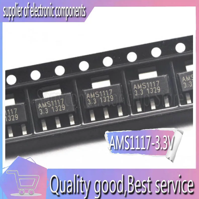 

20PCS New AMS1117-3.3 1117-3.3V Patch SOT89 Linear Regulator Chip Power IC