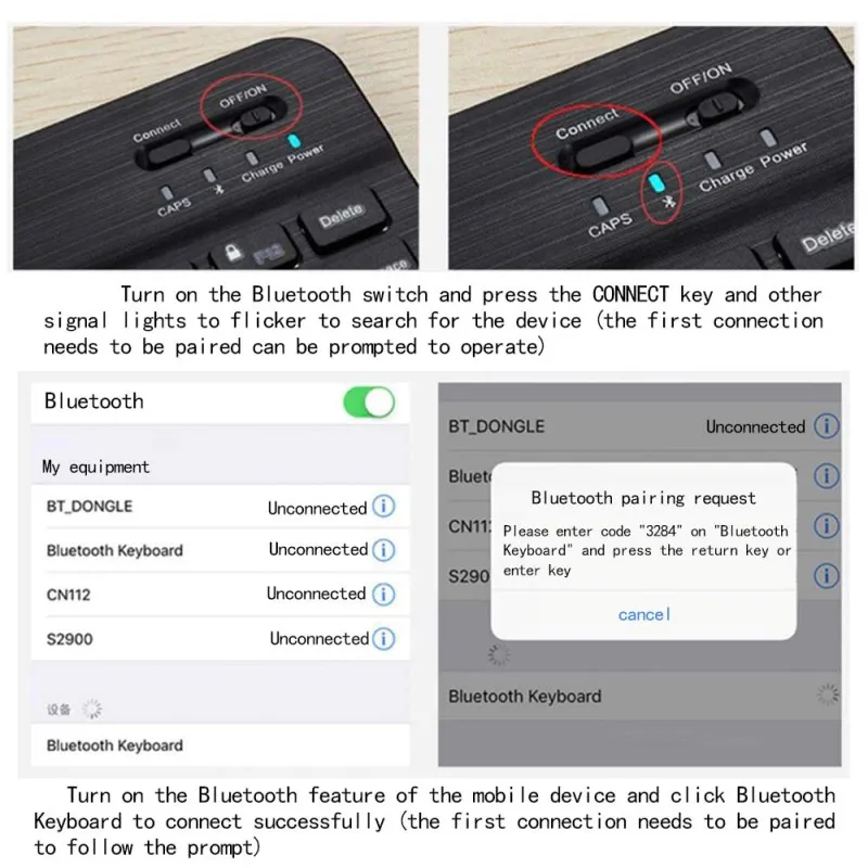 Кожаный чехол-книжка с подставкой для планшета и клавиатурой Bluetooth Samsung Galaxy Tab A A6 10