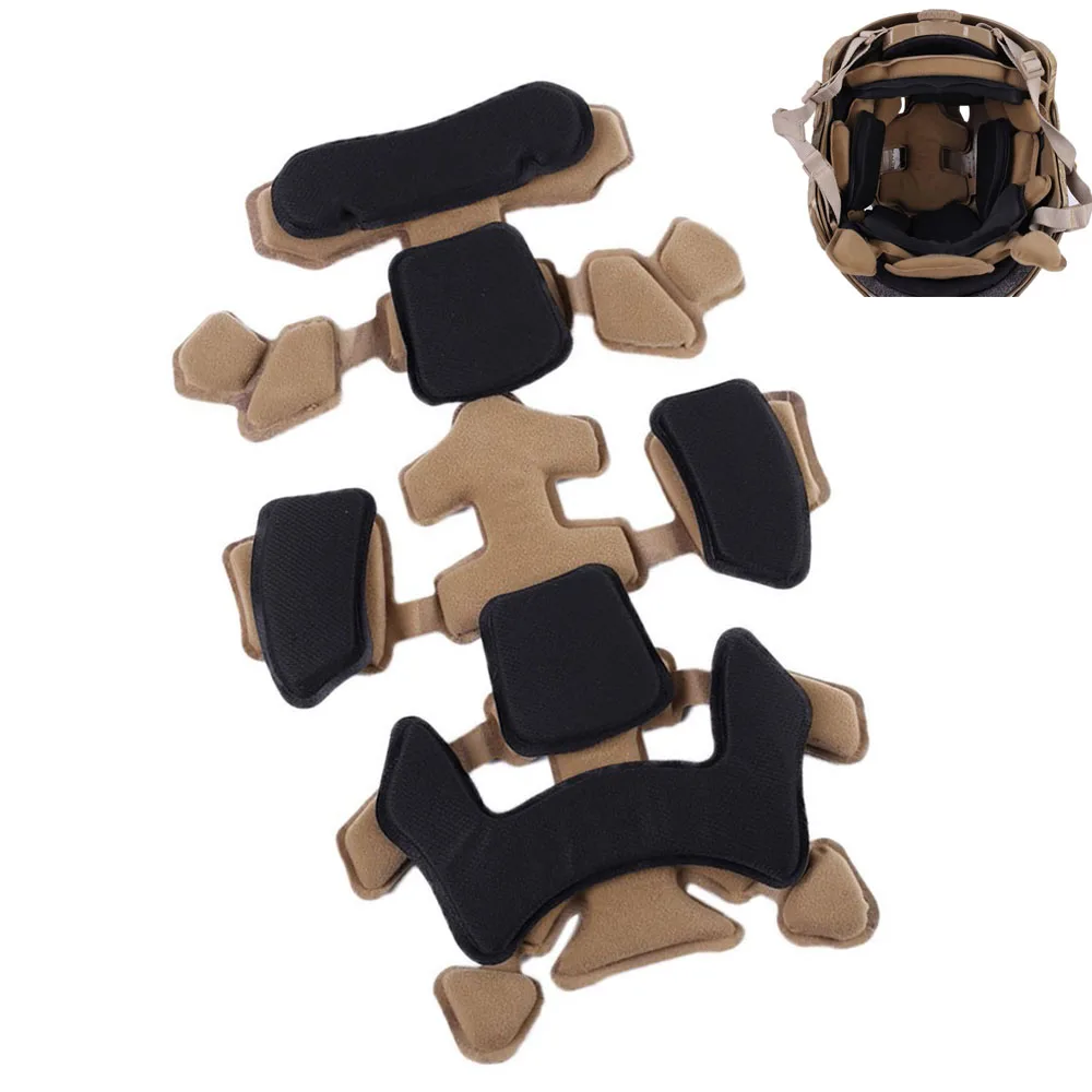 

Tactical Helmet Soft Pad Protective Memory Cushion Liner Mat for Fast MT MICH IBH AF TB1275 Airsoft Paintball Helmet Accessories