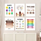 Настенная картина в форме алфавита, Настенная картина с изображением солнца, скандинавские картины, декор для детской комнаты