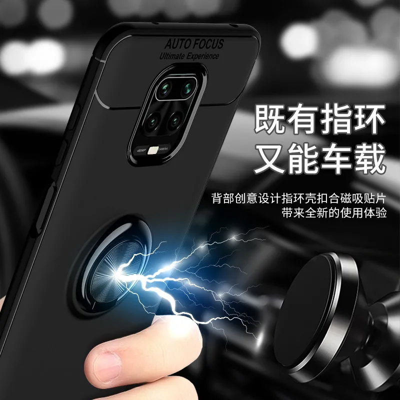 Чехол для Xiaomi Redmi Note 9S роскошный противоударный мягкий чехол 9 Pro Max автомобильный