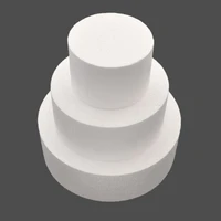 468inch round styrofoam foam cake dummy flower decor practice model cake baking mould kitchen tool accessories