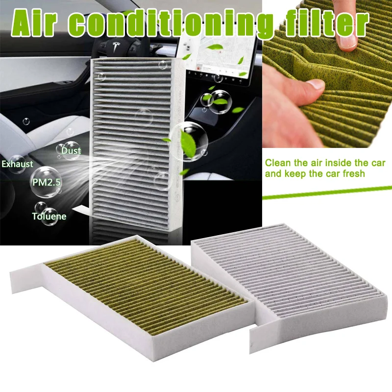 Автомобильный Кондиционер фильтр с активированным углем для Tesla Model 3 2017 2018 2019