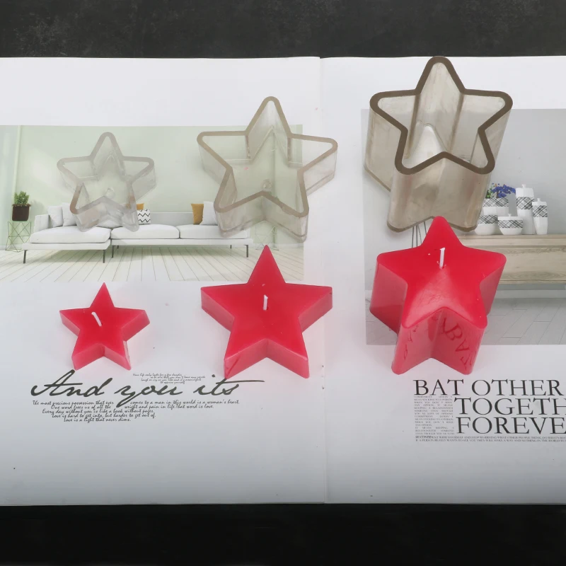 Пентаграмма Шестигранная форма для свечей ручной работы velas мульти размер формы