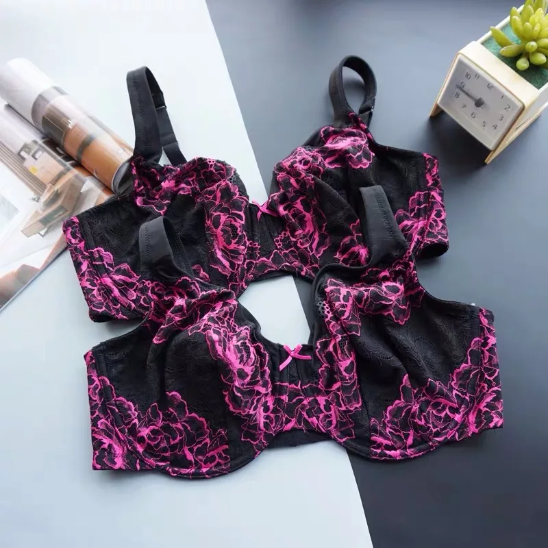 Женский ультратонкий бюстгальтер минимайзер без подкладки 36 38 40 42 44 46 C D DD DDD