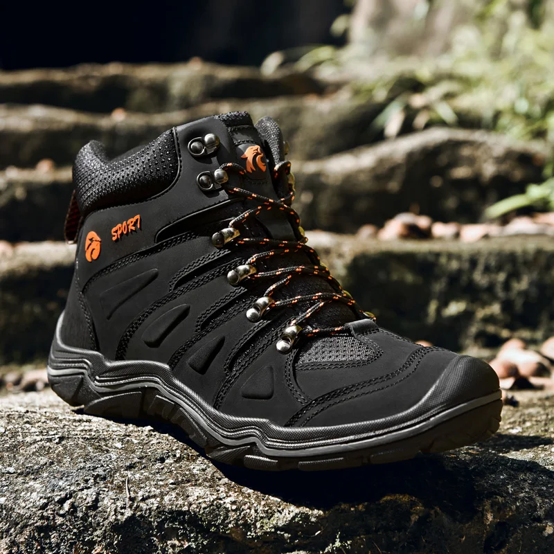 Мужские ботинки Ботинки для пешего туризма Резиновые военные кроссовки из