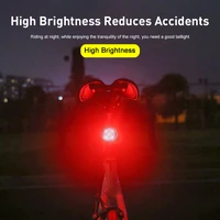 mini led bicycle light usb bike helmet bag rear light taillight ipx5 waterproof safety warning cycling light bicycle accessories