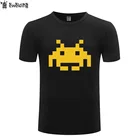Игровое пространство Invader печатных для мужчин футболка забавные летние футболки для мужчин хлопок короткий рукав Футболка уличная футболка Футболки Топы Homme