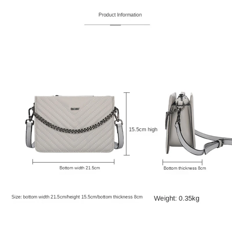 

Fashion Simply Leather Crossbody Bag Lady Chain Travel Small Designer Handbag For Women 2020 Solid Color Shoulder Messenger Bags