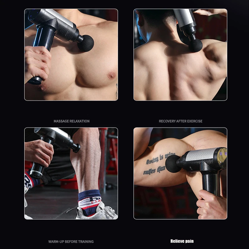 Мини массажный пистолет мышечная вибрация массажер для тела шеи спины массажеры