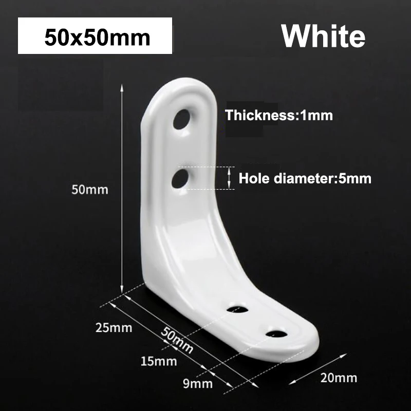 Кронштейны Угловые L-образные угловая скобка 50x50 мм 90 градусов 4 шт. | Обустройство