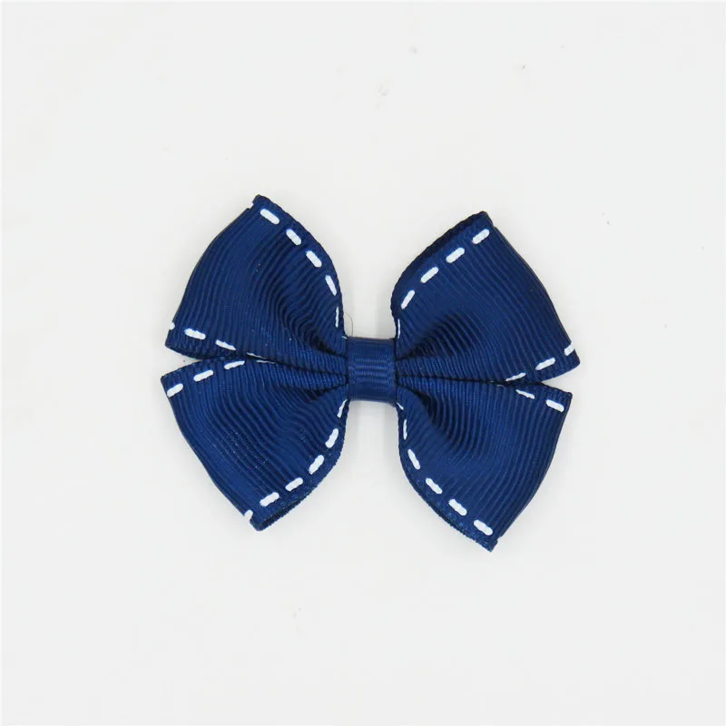 Color 1 20 шт./лот твердого Бутик Grosgrain ленты для девочек с маленьким бантом; резинка для волос, обтянутая тканью; зажим для галстука лента для волос, бабочка Сделай Сам DIY бигуди для волос Аксессуары Лучший подарок - Цвет: Color 1