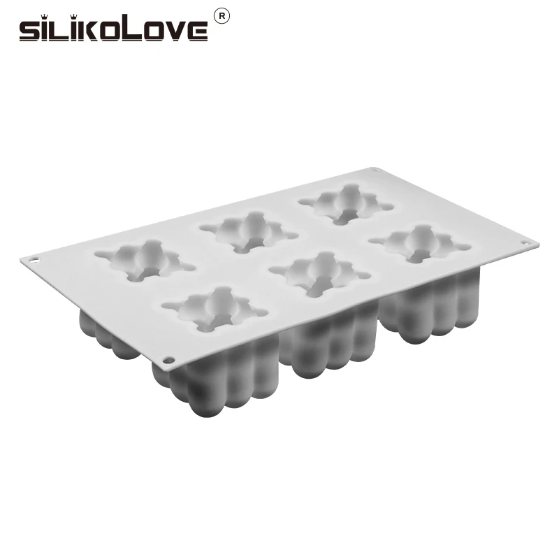 

SILIKOLOVE 3D Cherry Mould Silicone Baking Mousse Cakes Square Bubble DIY Oven Safe Non-stick Brownie Dessert Molds Cake Tray