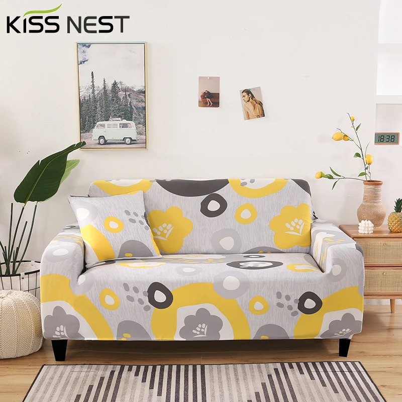 

Elastic Spandex Printing Corner Sofa Cover With Rest Armrest 1 2 3 4 Seater,L-Shaped Corner Sofa Need 2 Piece,Living Room