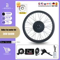 500w fat tire ebike conversion kit rear rotate wheel hub motor fat tire 4 0 20 26inch snow electric bicycle conversion kit