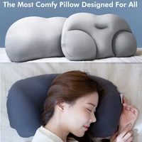 deep sleep addiction 3d pillow ergonomic washable bedding travel neck head rest sleep cushion with micro airballs filling pillow