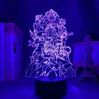 Дропшиппинг 3D лампа 3d Светодиодная лампа аниме семь смертных грехов группа для спальни декоративный Ночник подарок на день рождения акриловый светодиод