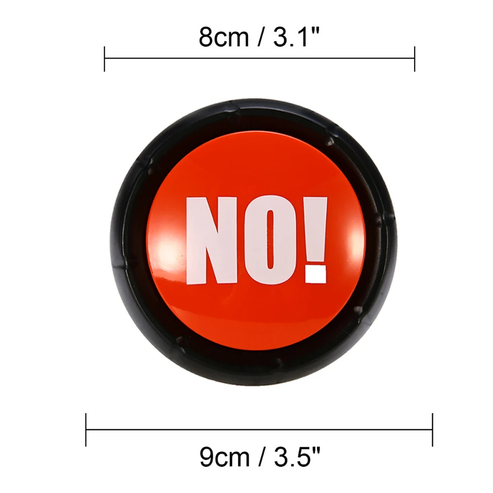 

2Pcs Electronic Talking YES NO Sound Button Toy Event Party Supplies Brain Training Kids Educational Toys for Children Gift