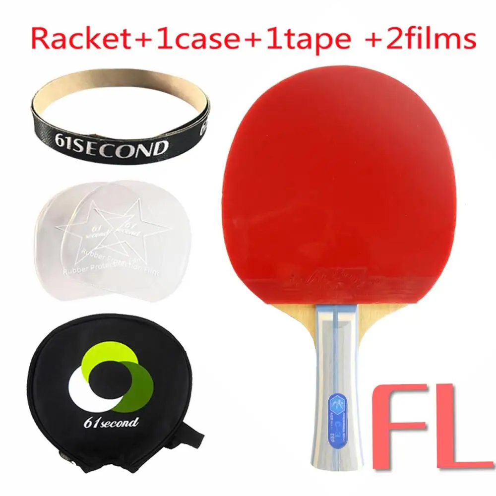 FL with Y 1case Профессиональная ракетка-весло для настольного тенниса: RITC729 C-3 с длинным лезвием-FL с 2x Galaxy YINHE 9000E Rubbers - Цвет: FL with Y 1case