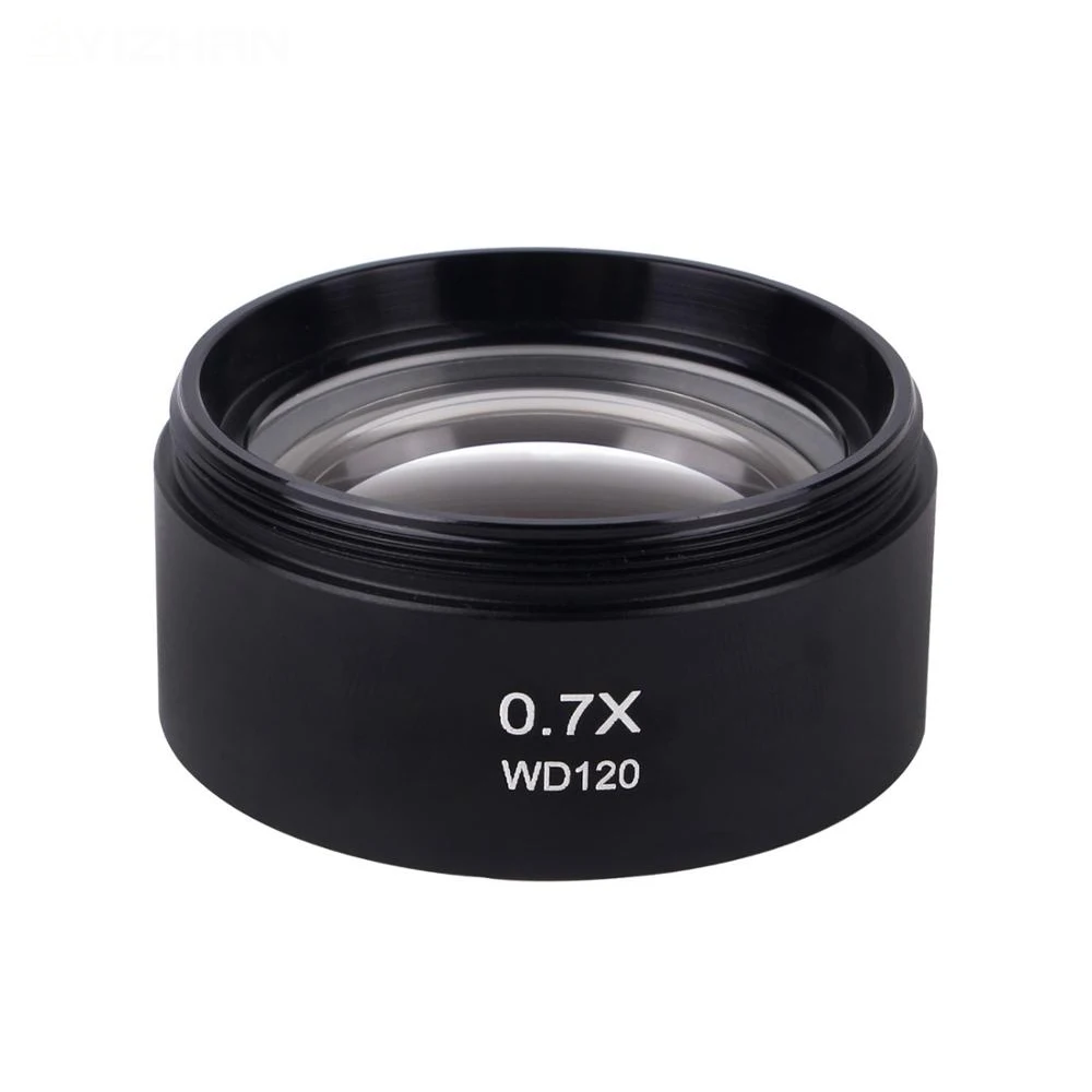 

New 0.5X 0.7X 0.75X 1.5X WD165 WD120 WD130 WD45 Trinocular Stereo Microscope Auxiliary Objective Lens Barlow Lens 48mm Thread