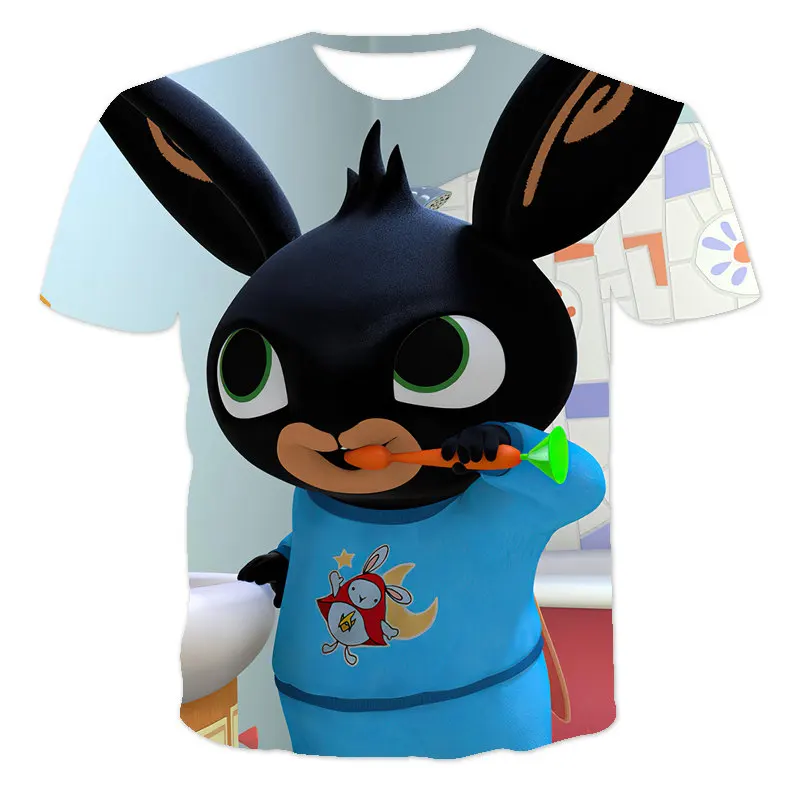 

Anime Cartoon Spring And Summer New Boys And Girls 3D Pattern Short-Sleeved T-Shirt O-Neck Boys And Girls Hip-Hop Cartoon 4T-14T