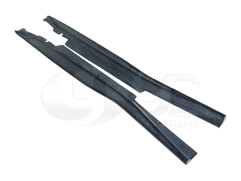Нижняя часть боковой юбки из углеродного волокна для стайлинга автомобиля 2 шт.