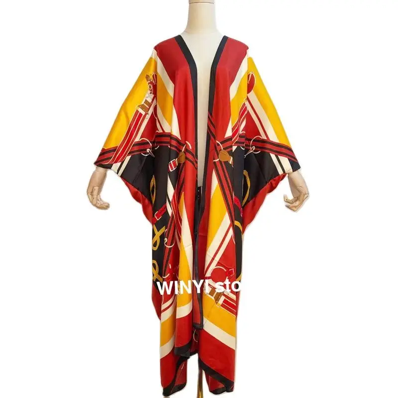 Дубай Sunmer 2021 WINYI женский кардиган пальто Свободное длинное платье коктейвечерние