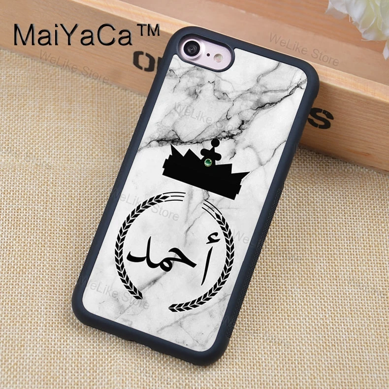 Чехол MaiYaCa с изображением серого мрамора в арабском стиле на заказ для iphone XR XS MAX 11 Pro MAX X 6 6S 7 8 Plus 5S задняя крышка