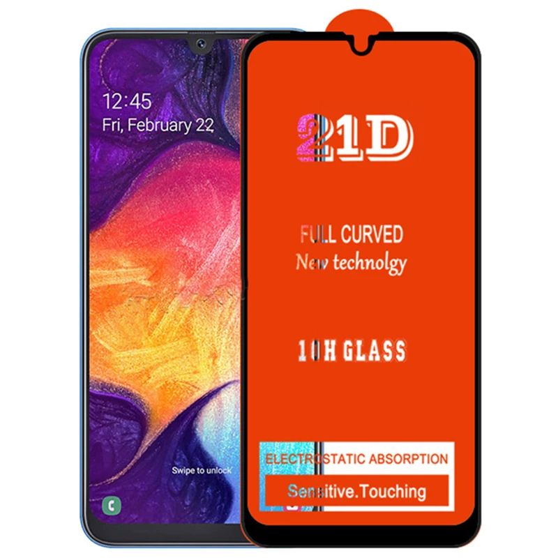 Закаленное стекло 21D с полным покрытием клея пленка для защиты экрана Xiaomi Redmi Note 10