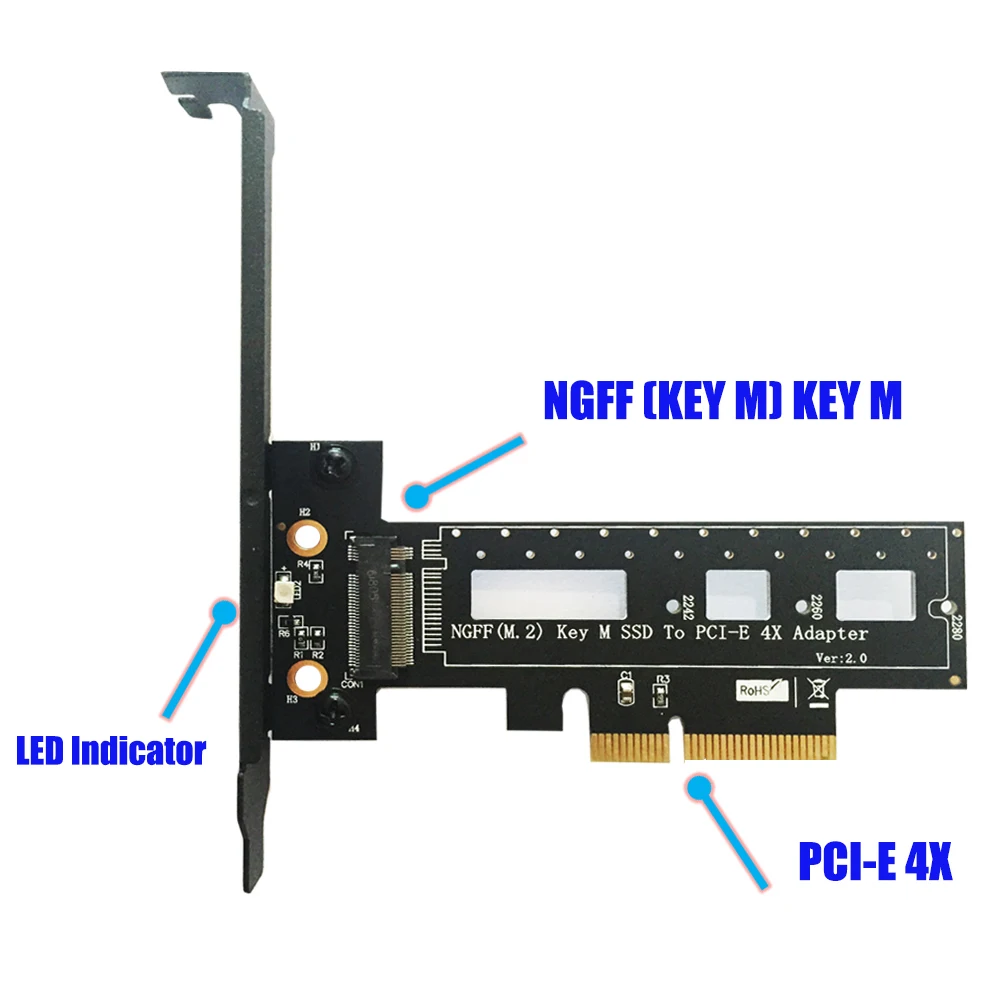 m 2 ngff pcie ssd на pcie x4 1 поворот 4 pci express m 2 pcie nvme 224222602280 пла