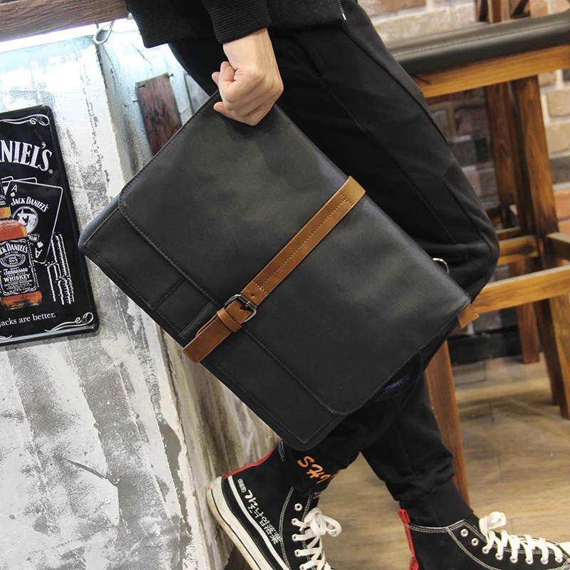 Сумка на плечо GUMST Мужская модный клатч из ткани Оксфорд Черный Повседневный