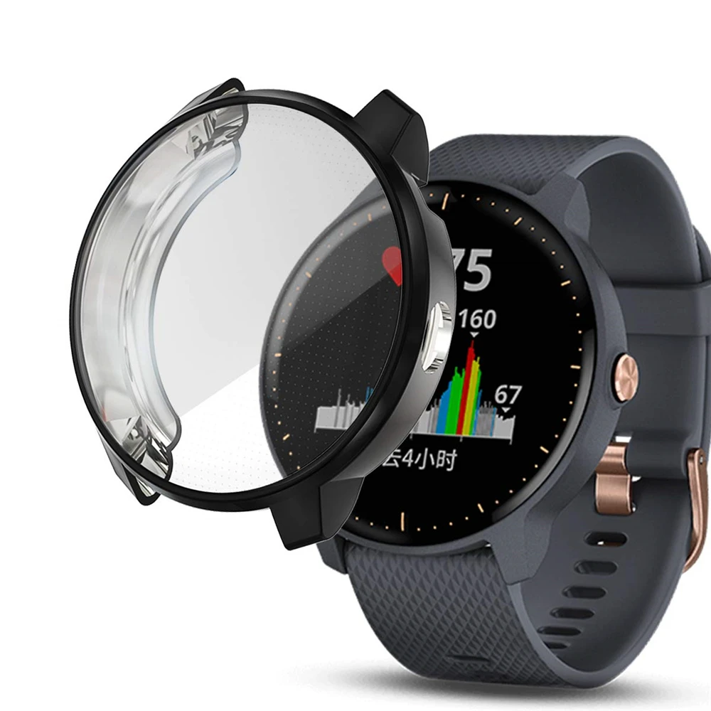 For Garmin Vivoactive 3 &amp Music Screen Protective Case Cover High Quality TPU Protector Frame Vivoactive3/3 Watch | Электроника