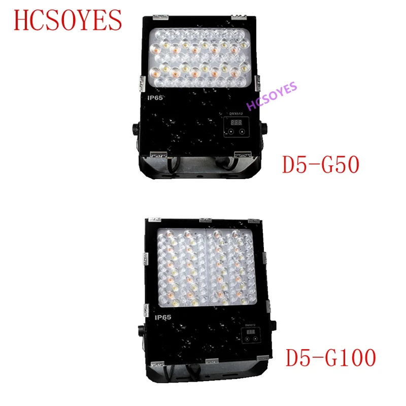 

MIBOXER D5-G50 50W D5-G100 100W RGB + CCT светодиодный садовый светильник (DMX512 и RDM ) IP65 Водонепроницаемый сенсорный цифровой дисплей