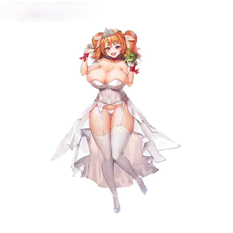 

BBW Sexy Girl Cerberus Last Orgin Anime Game Car Sticker and Decal for Skateboard Laptop Guitar Waterproof Luggage PVC12x8cm