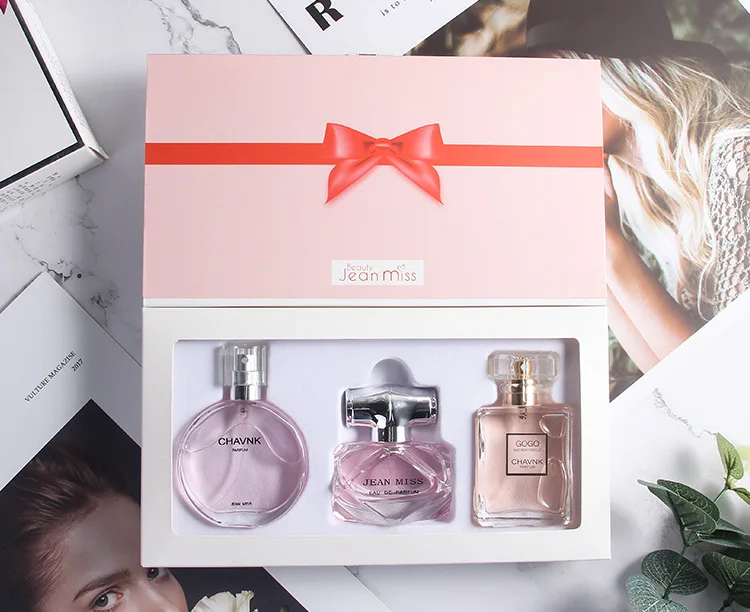 

30ml+30ml+30ml original lady perfume gift box three-piece long lasting fragrance light