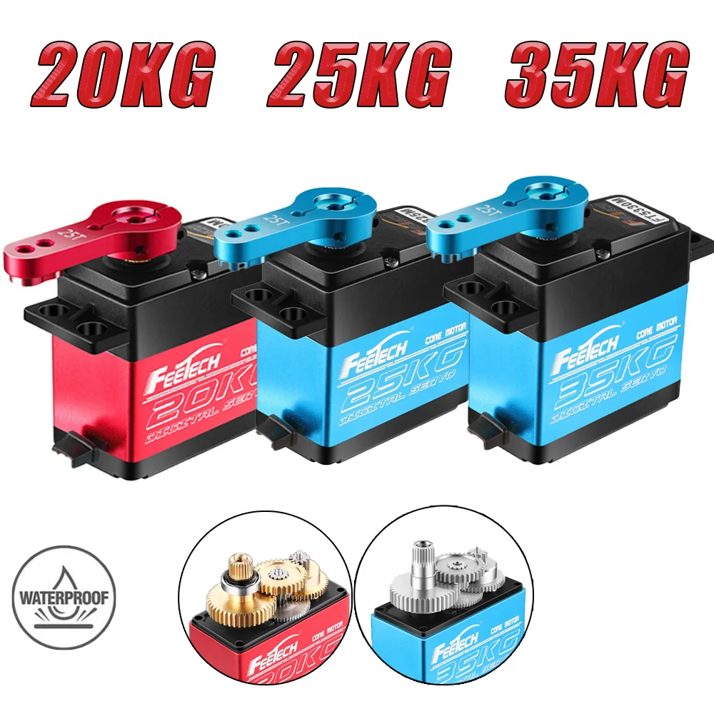 

20KG 25kg 35kg RC servo Waterproof high torque Coreless Digital metal gear Servo for RC Car Crawler D90 Axial RC Boat Helicopter