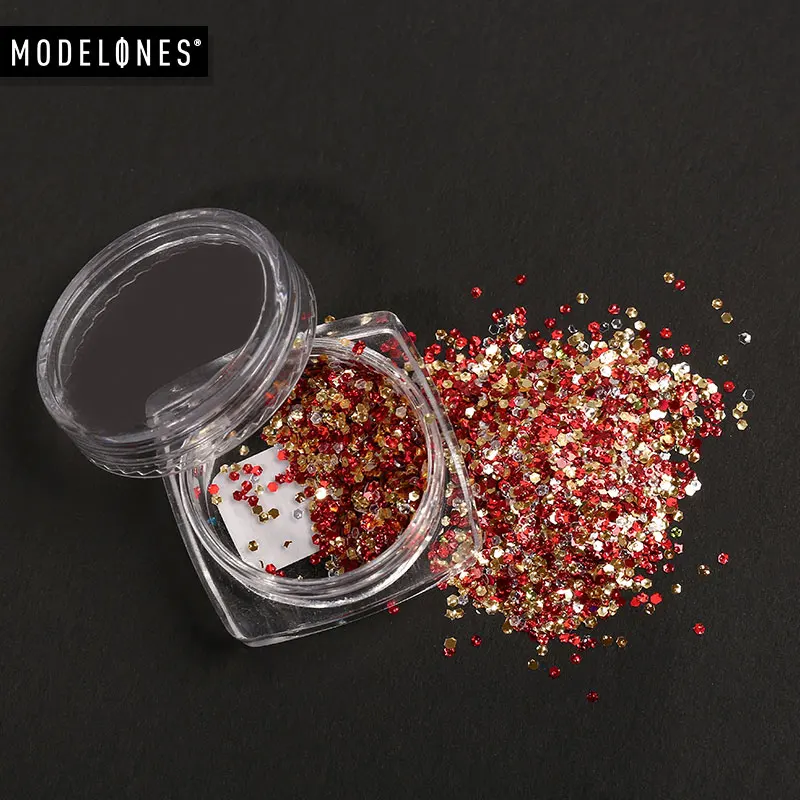 Стальные шарики для дизайна ногтей Modelones УФ-гель маленькие стальные
